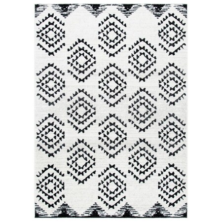 Safavieh Skyler Power Loomed Rectangle Area Rug Ivory & Black - 6 x 9 ft. SKY179A-6